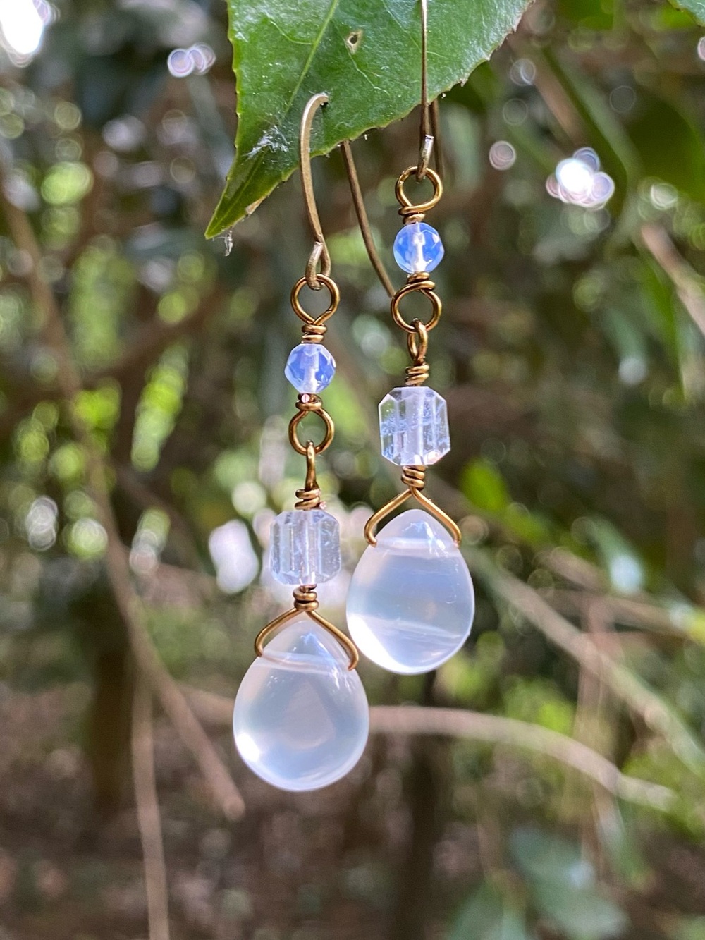 Handcrafted Opalite Drop Earrings